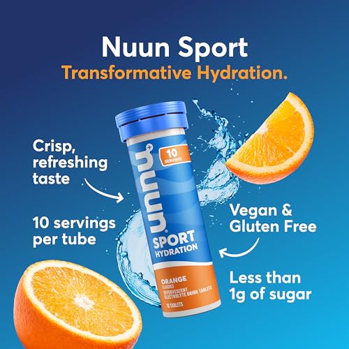 Nuun Sport Electrolyte Tablets with Magnesium, Calcium, Potassium, Chloride & Sodium, Gluten Free & Vegan