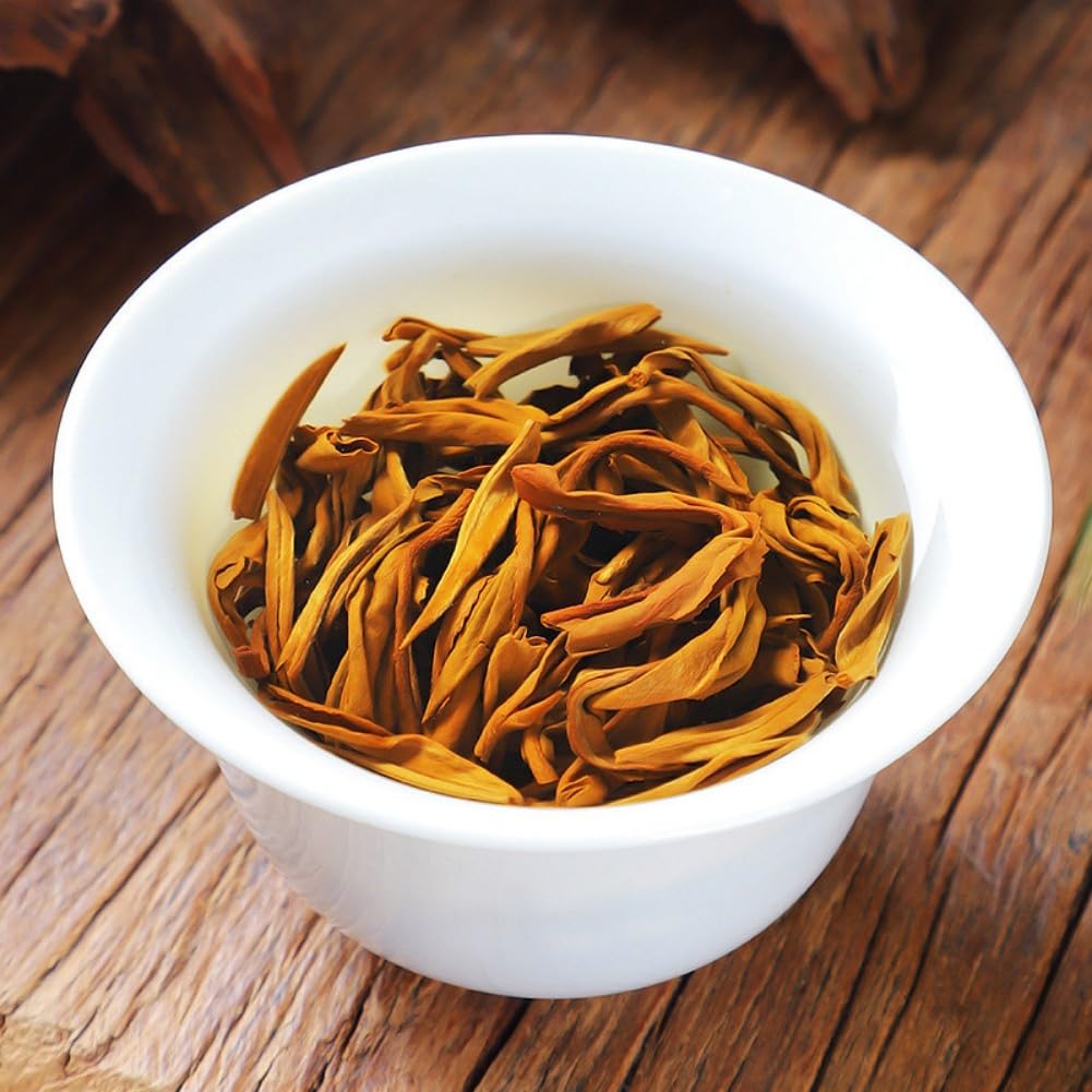 溪商2025新茶金毫满披古树滇红茶 Loose Leaf black Tea 叶蜜香 Chinese gongfu Tea