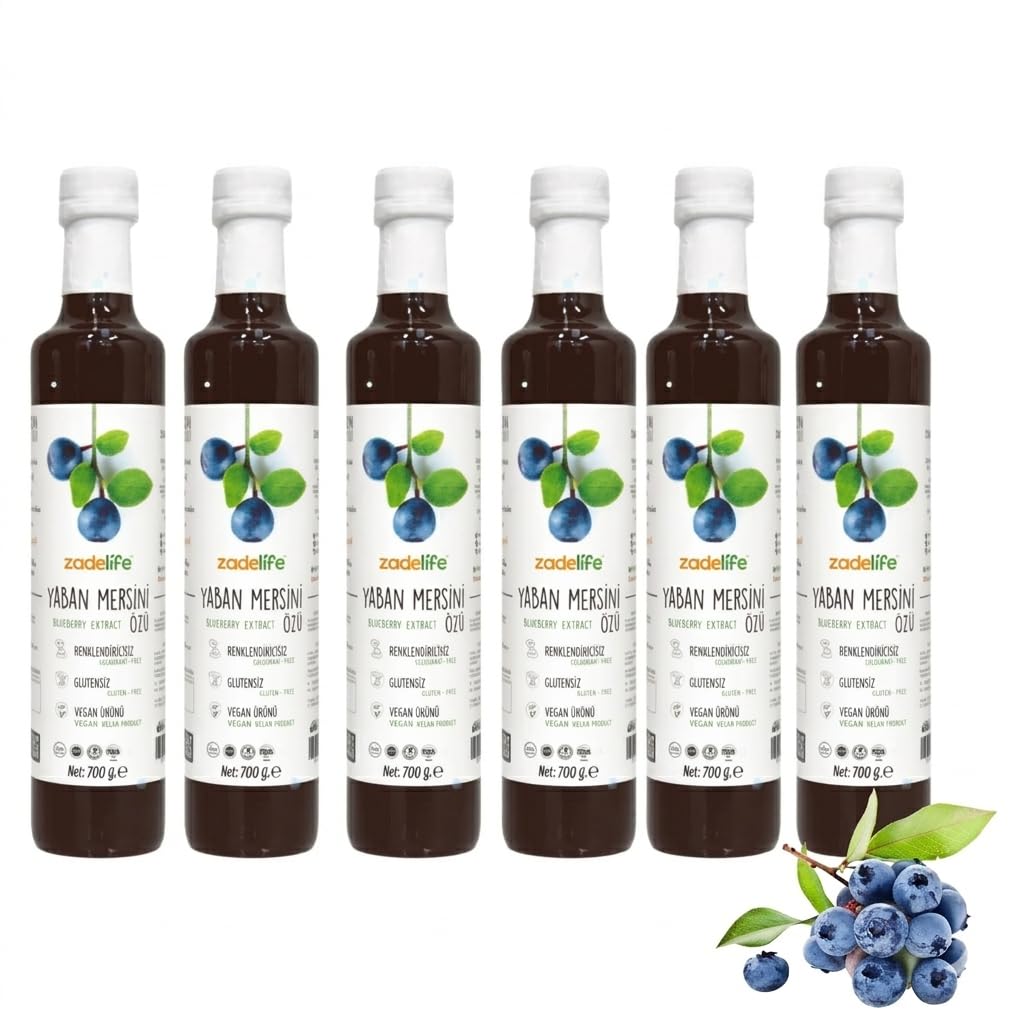 Natural Blueberry Fruit Juice Extract 700g, Pack of 6