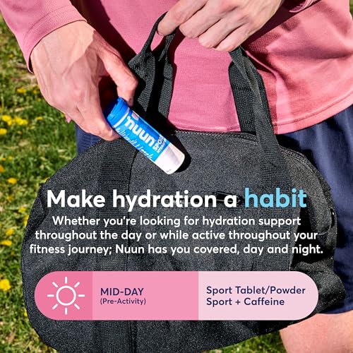 Nuun Sport Electrolyte Tablets with Magnesium, Calcium, Potassium, Chloride & Sodium, Gluten Free & Vegan