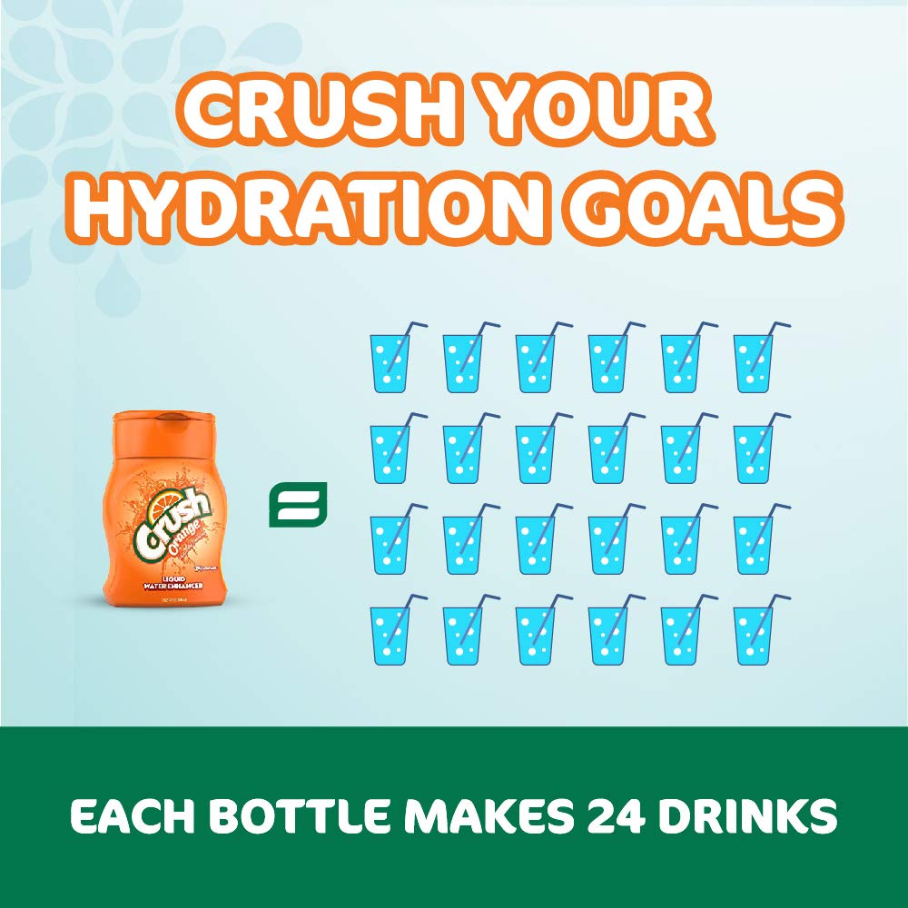 Crush Variety Pack Liquid Water Enhancer 4 Bottles, 96 Drinks