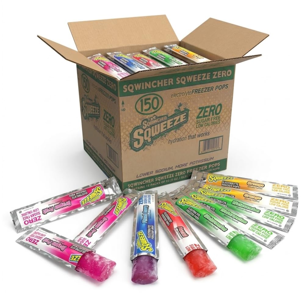 Sqwincher ZERO Sqweeze Electrolyte Freezer Pops Full Pallet