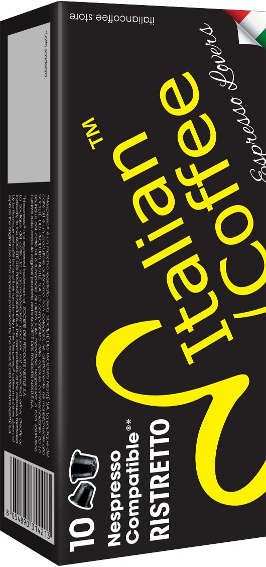 Italian Coffee for Espresso Lovers capsules compatible with Nespresso Original Line machines