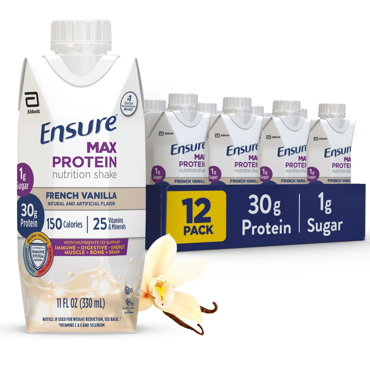 Ensure Max Protein French Vanilla Nutrition Shake 30g Protein