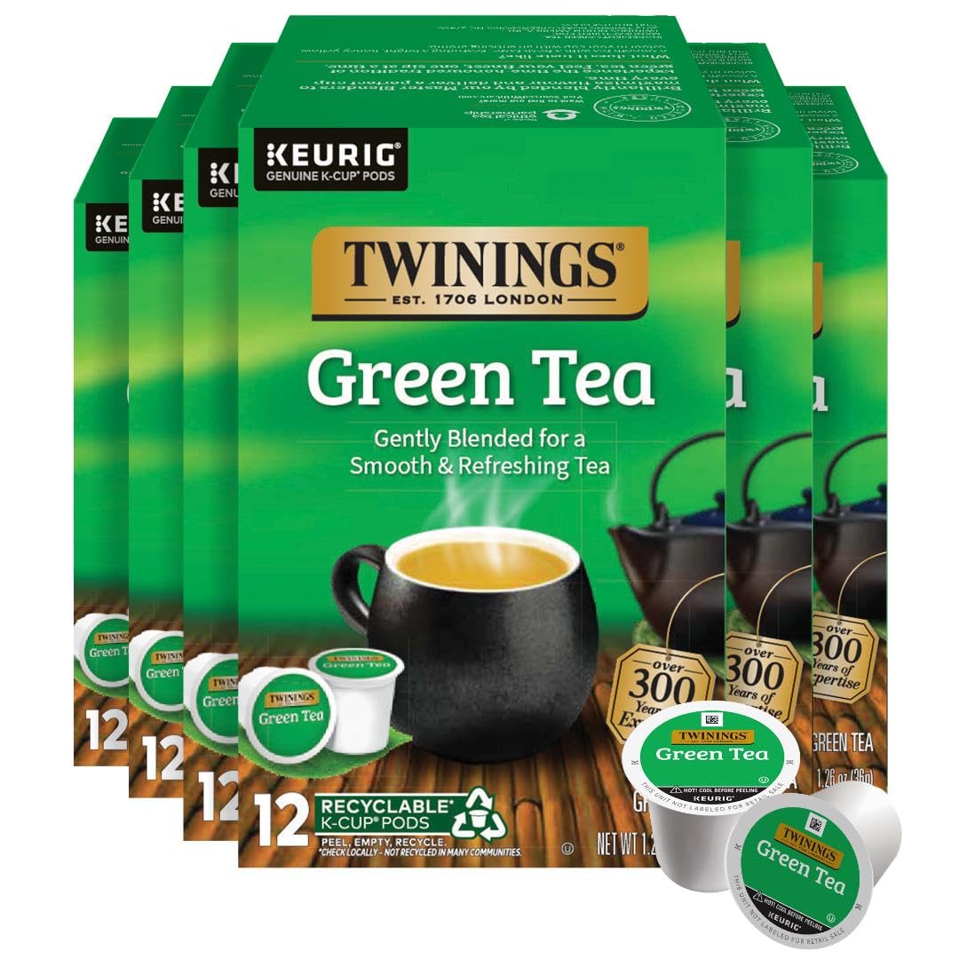 Twinings Chocolate Chai Latte Tea K-Cup Pods for Keurig, 22 Count (Pack of 1), Velvety Smooth Cocoa with Real Spiced Tea, Caffeinated, Enjoy Hot or Iced