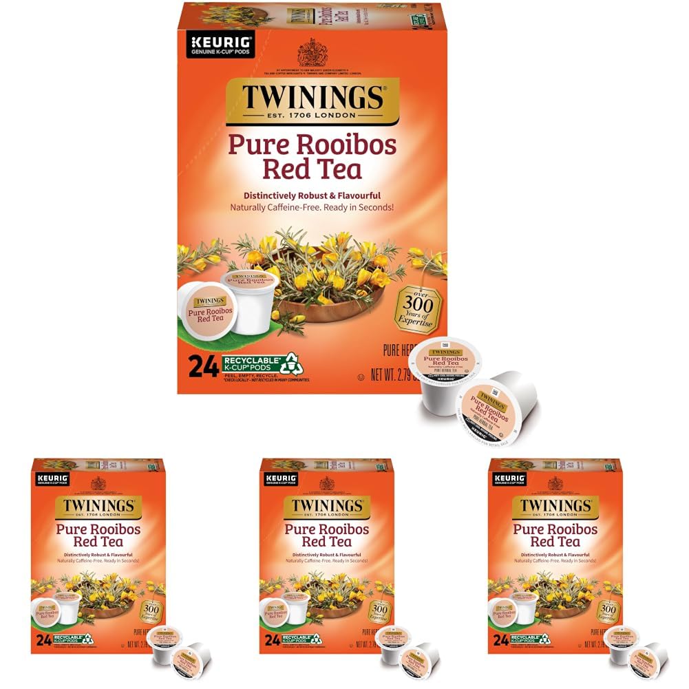 Twinings Chocolate Chai Latte Tea K-Cup Pods for Keurig, 22 Count (Pack of 1), Velvety Smooth Cocoa with Real Spiced Tea, Caffeinated, Enjoy Hot or Iced