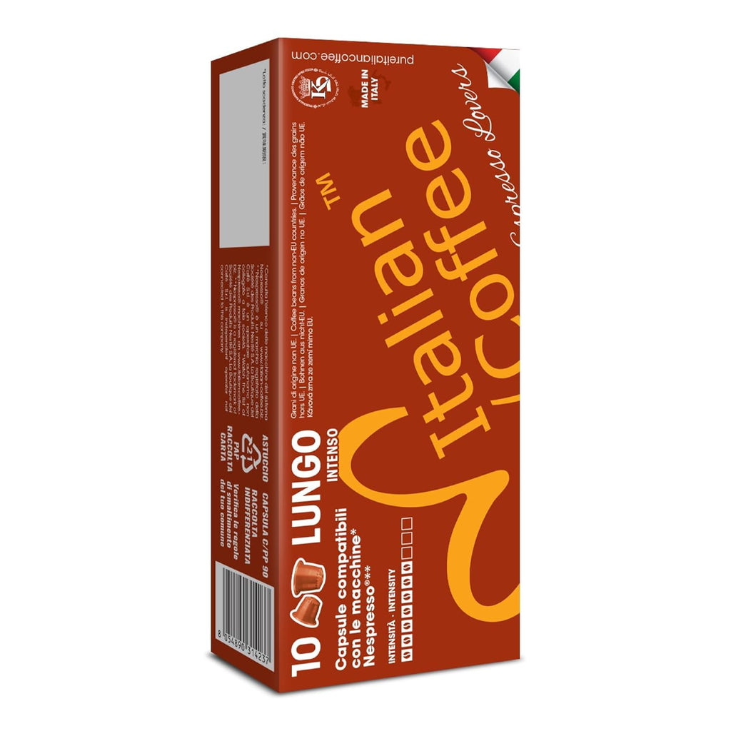 Italian Coffee for Espresso Lovers capsules compatible with Nespresso Original Line machines