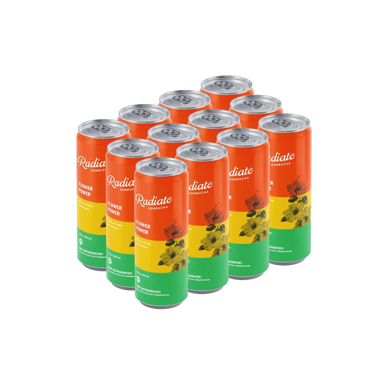 Radiate Organic Raw Kombucha Probiotic Tea Drink