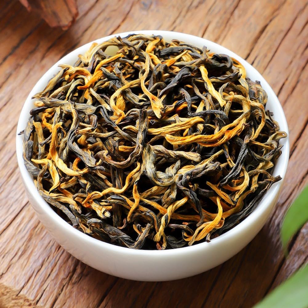 溪商2025新茶金毫满披古树滇红茶 Loose Leaf black Tea 叶蜜香 Chinese gongfu Tea