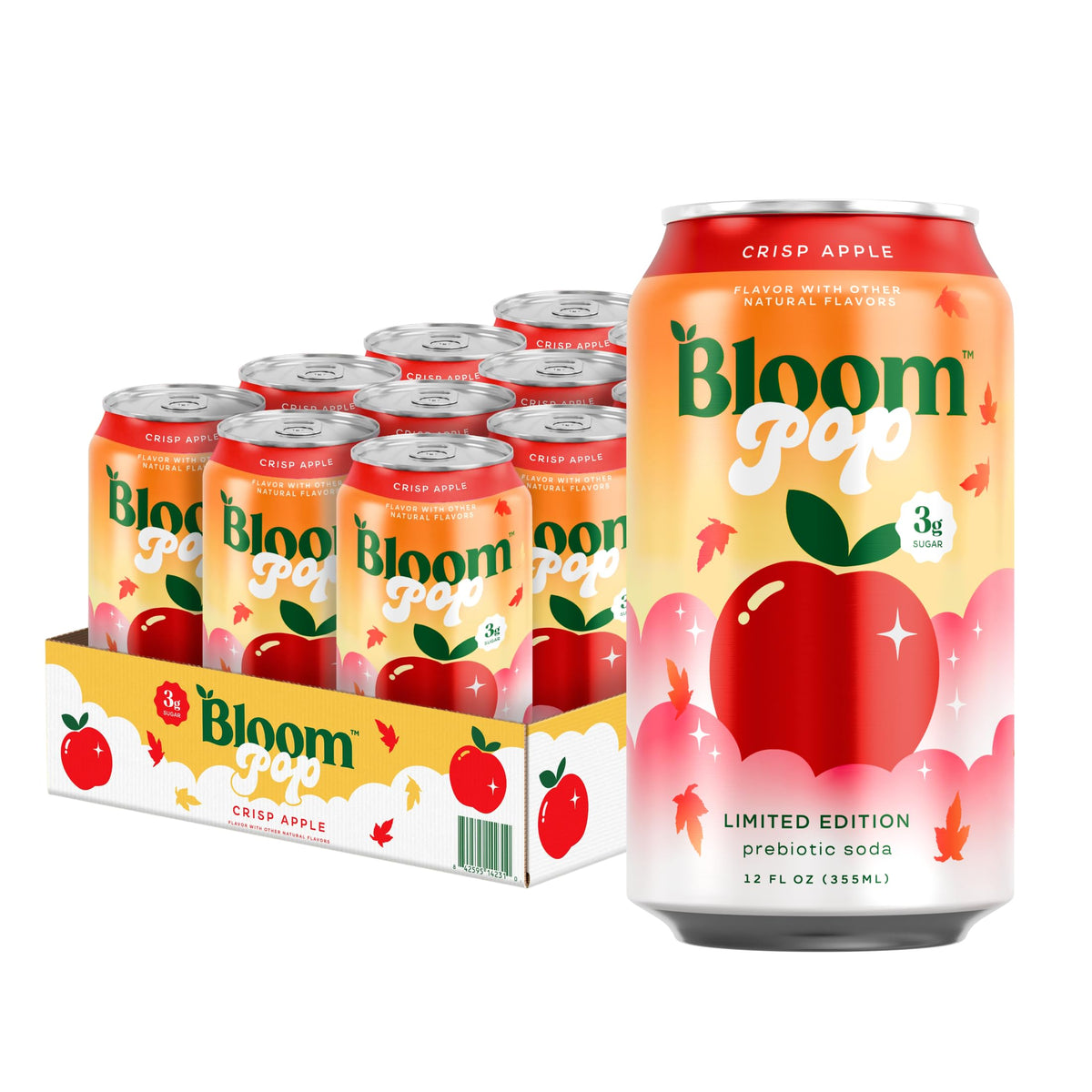 Bloom Pop Sparkling Prebiotic Soda Variety Pack