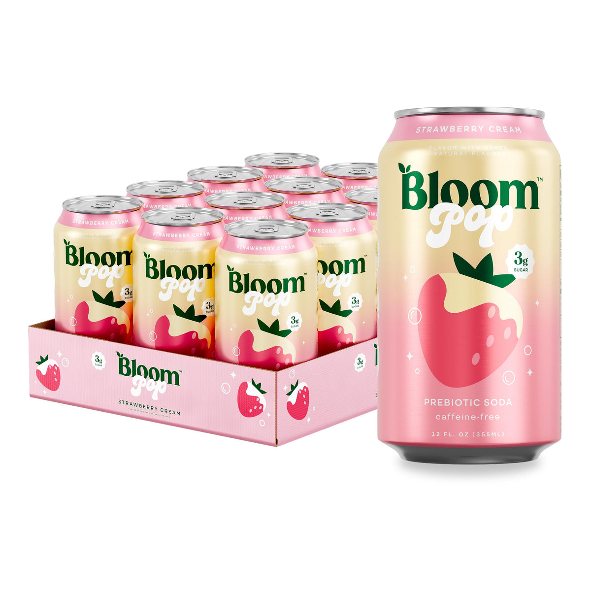 Bloom Pop Sparkling Prebiotic Soda Variety Pack