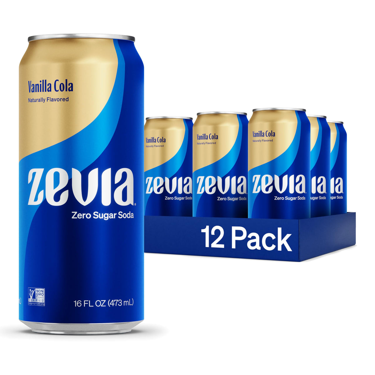 Zevia Zero Calorie Cola Soda with Natural Flavors