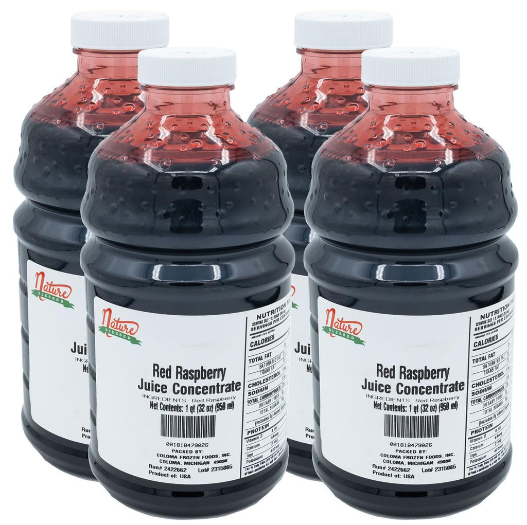 Nature Blessed 100% Red Raspberry Juice Concentrate 4-Pack