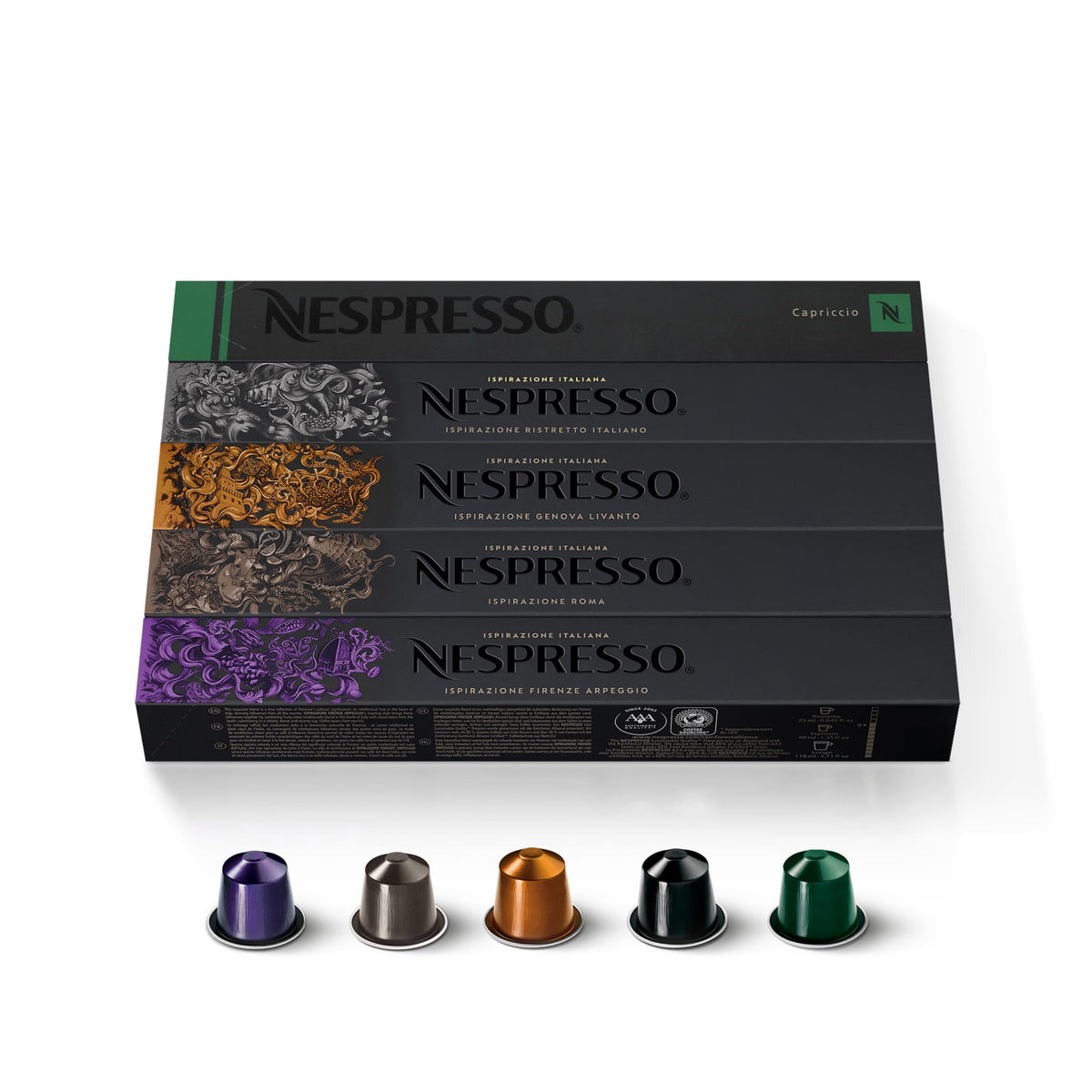 Nespresso Coffee Capsules Variety Pack for Original Machines