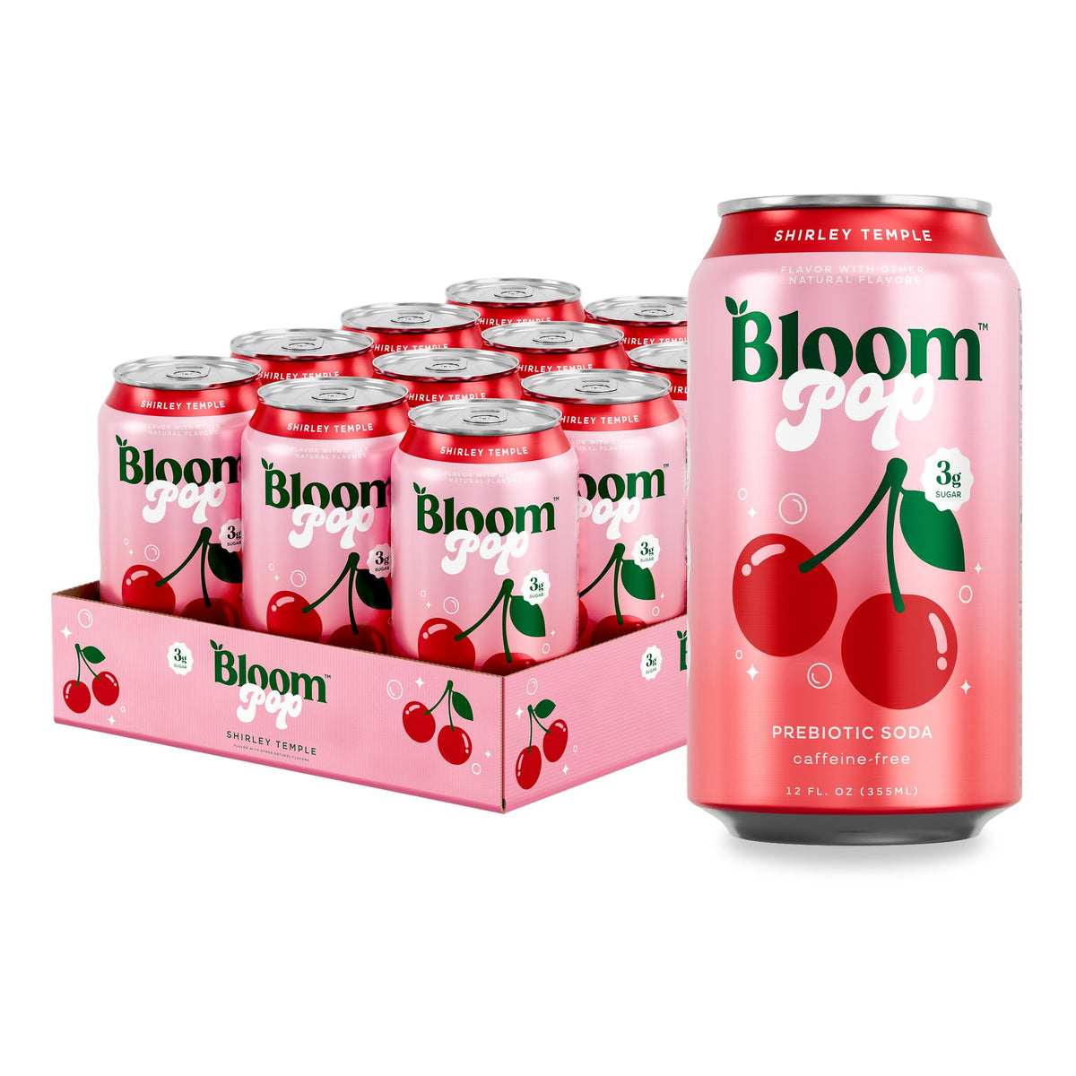 Bloom Pop Sparkling Prebiotic Soda Variety Pack