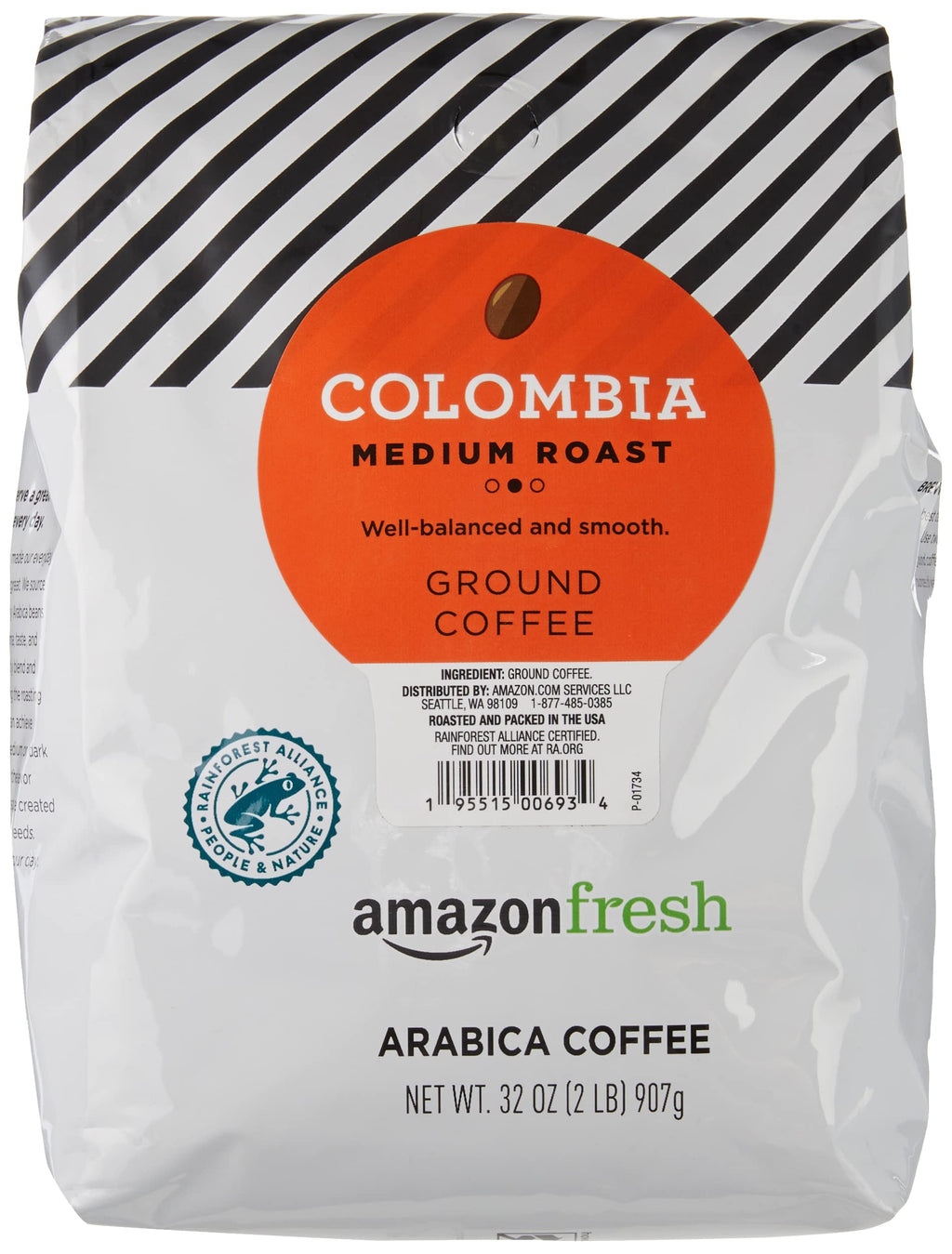 Amazon Fresh Ground Coffee, Medium Roast