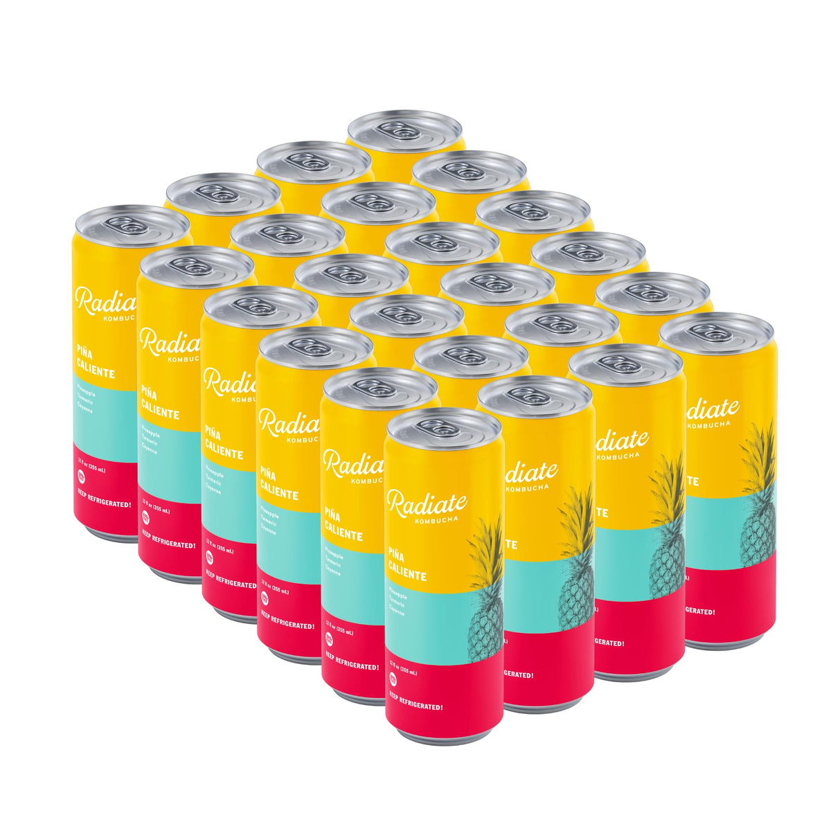Radiate Organic Raw Kombucha Probiotic Tea Drink