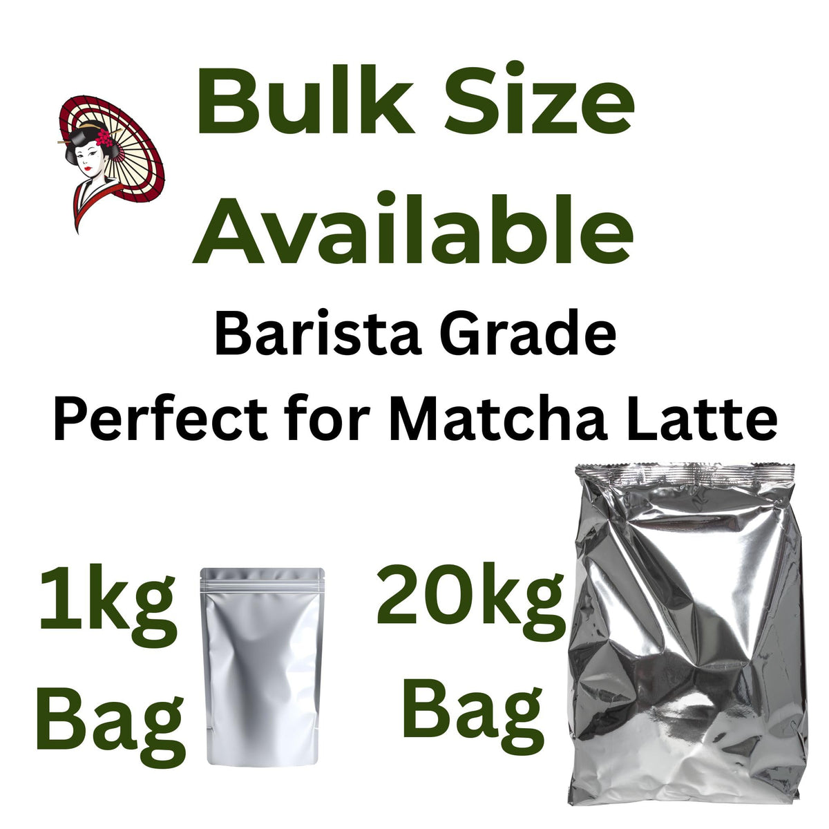 Japanese Culinary Matcha Powder – Bulk Matcha for Latte, Smoothies & Baking – Smooth Flavor, Low Bitterness – Product of Yame Japan – 1kg / 20kg Bag