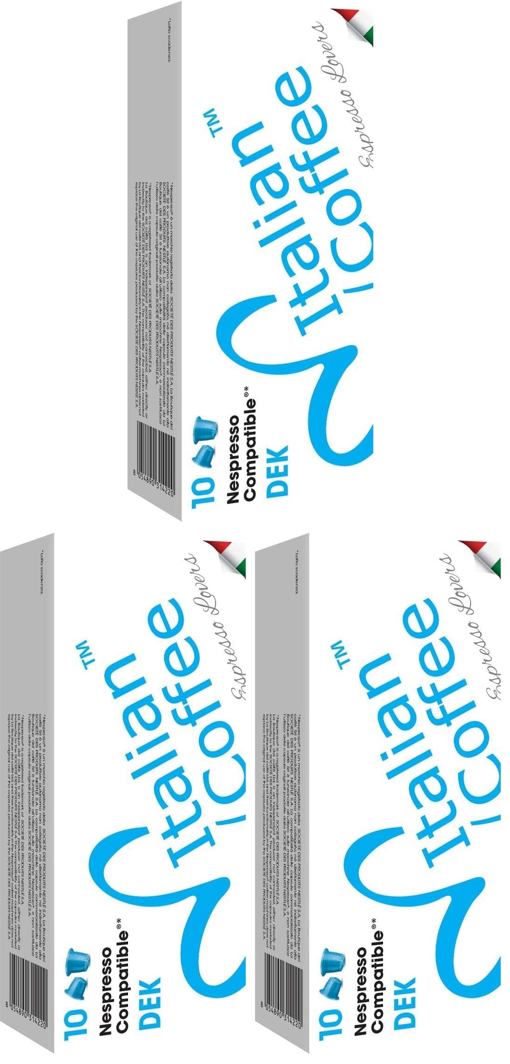 Italian Coffee for Espresso Lovers capsules compatible with Nespresso Original Line machines