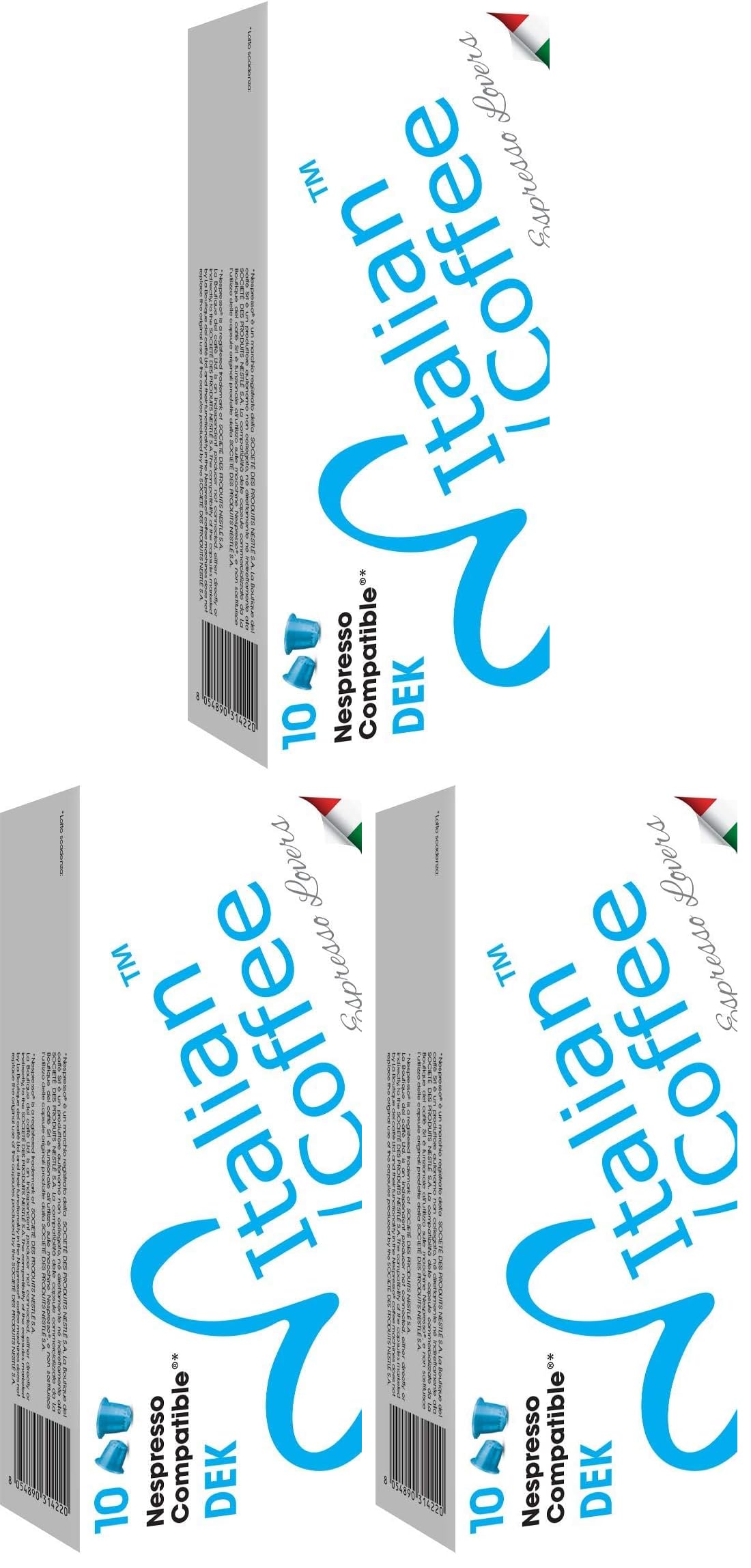 Italian Coffee for Espresso Lovers capsules compatible with Nespresso Original Line machines