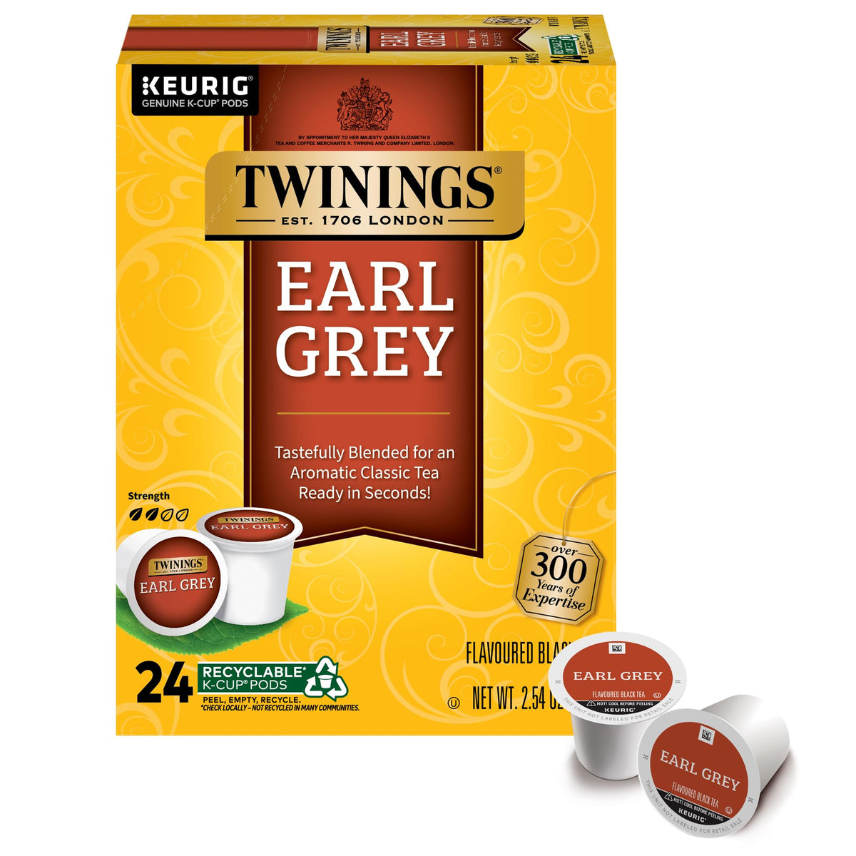 Twinings Chocolate Chai Latte Tea K-Cup Pods for Keurig, 22 Count (Pack of 1), Velvety Smooth Cocoa with Real Spiced Tea, Caffeinated, Enjoy Hot or Iced