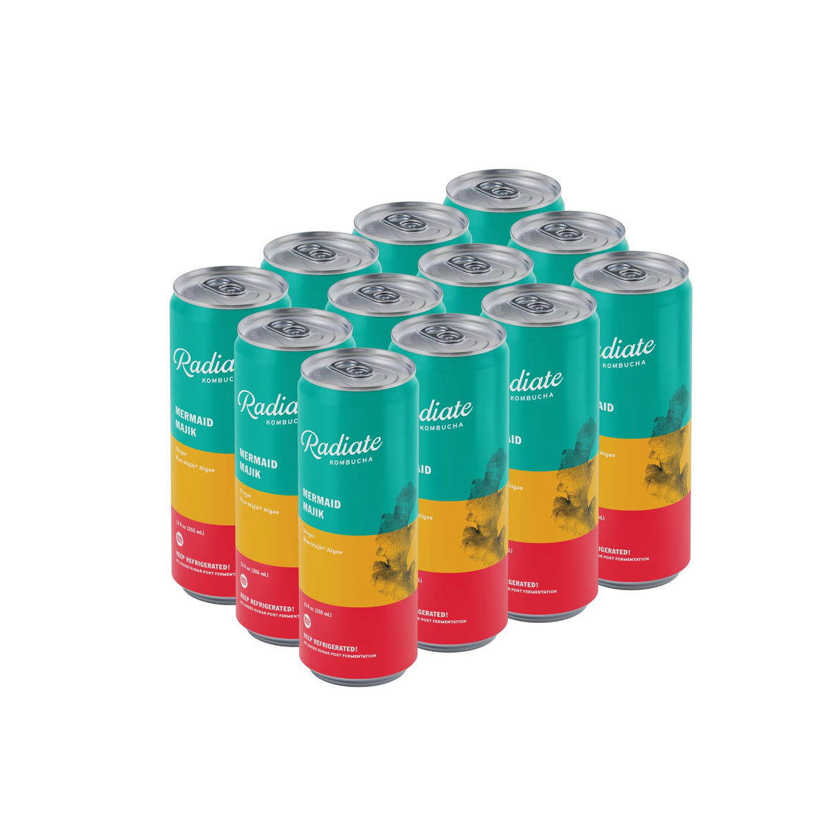 Radiate Organic Raw Kombucha Probiotic Tea Drink