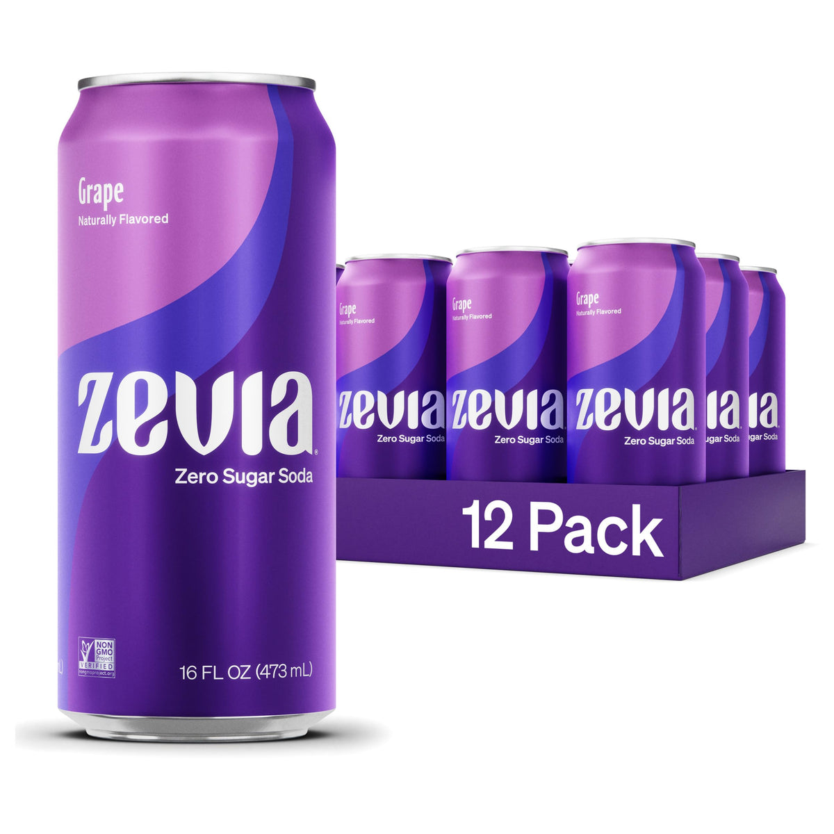 Zevia Zero Calorie Cola Soda with Natural Flavors