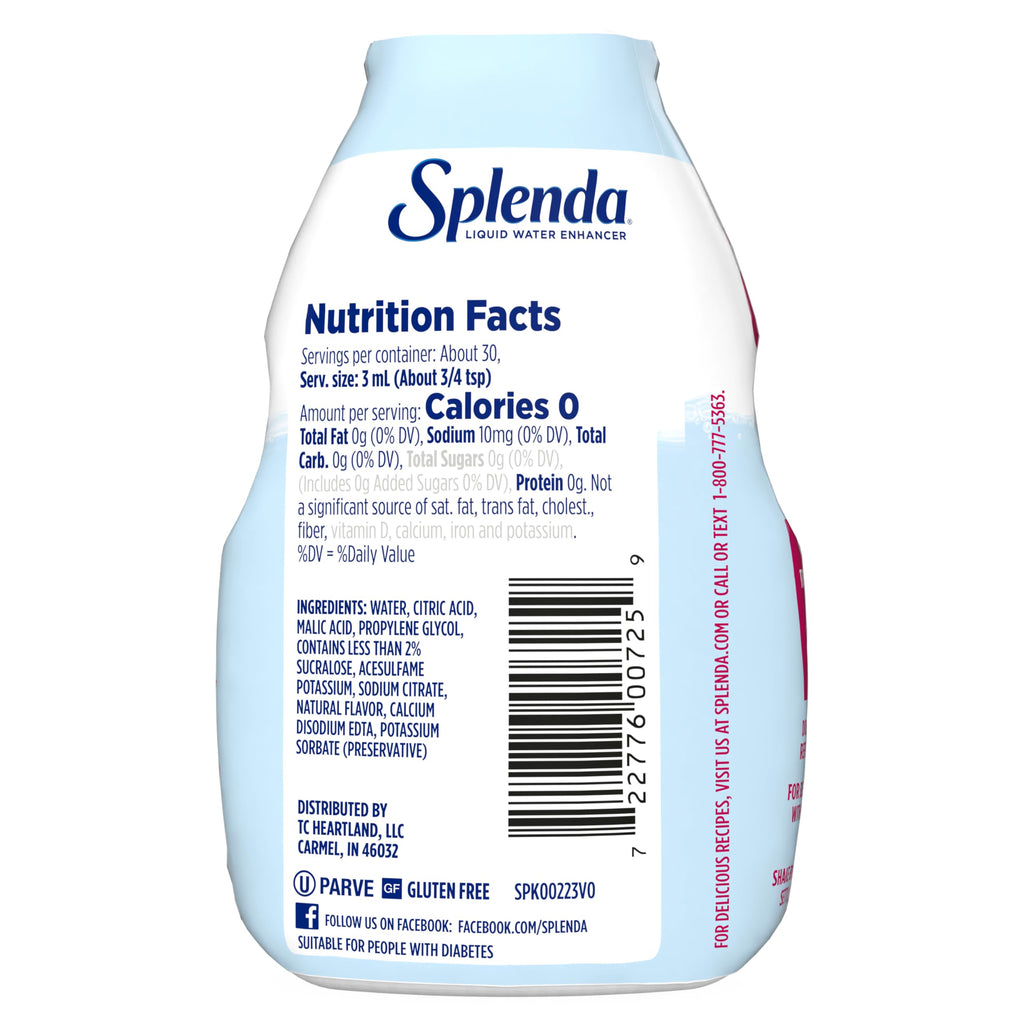 SPLENDA Strawberry Watermelon Liquid Water Enhancer 3.11 oz