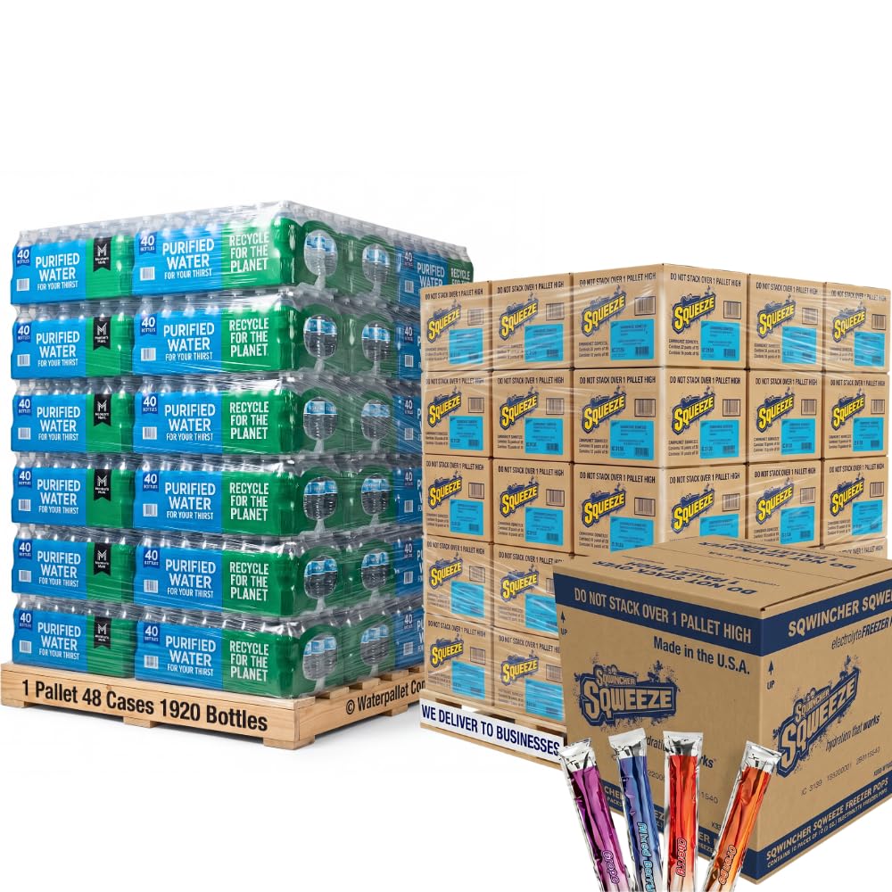 Waterpallets Sqwiincher ZERO Sqweeze Electrolyte Freezer Pops Full Pallet