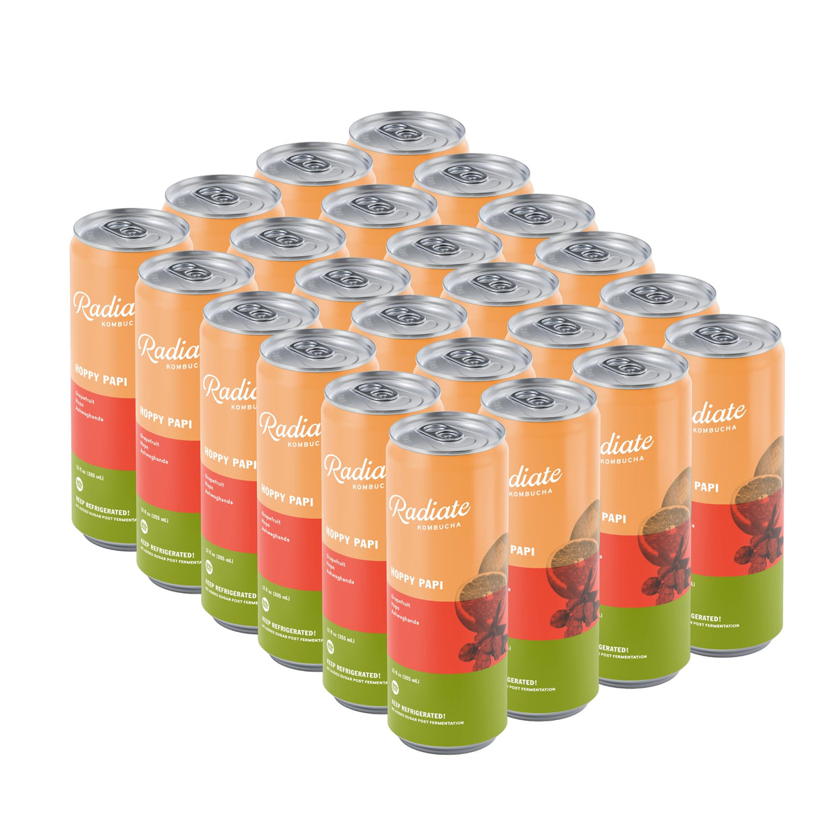 Radiate Organic Raw Kombucha Probiotic Tea Drink