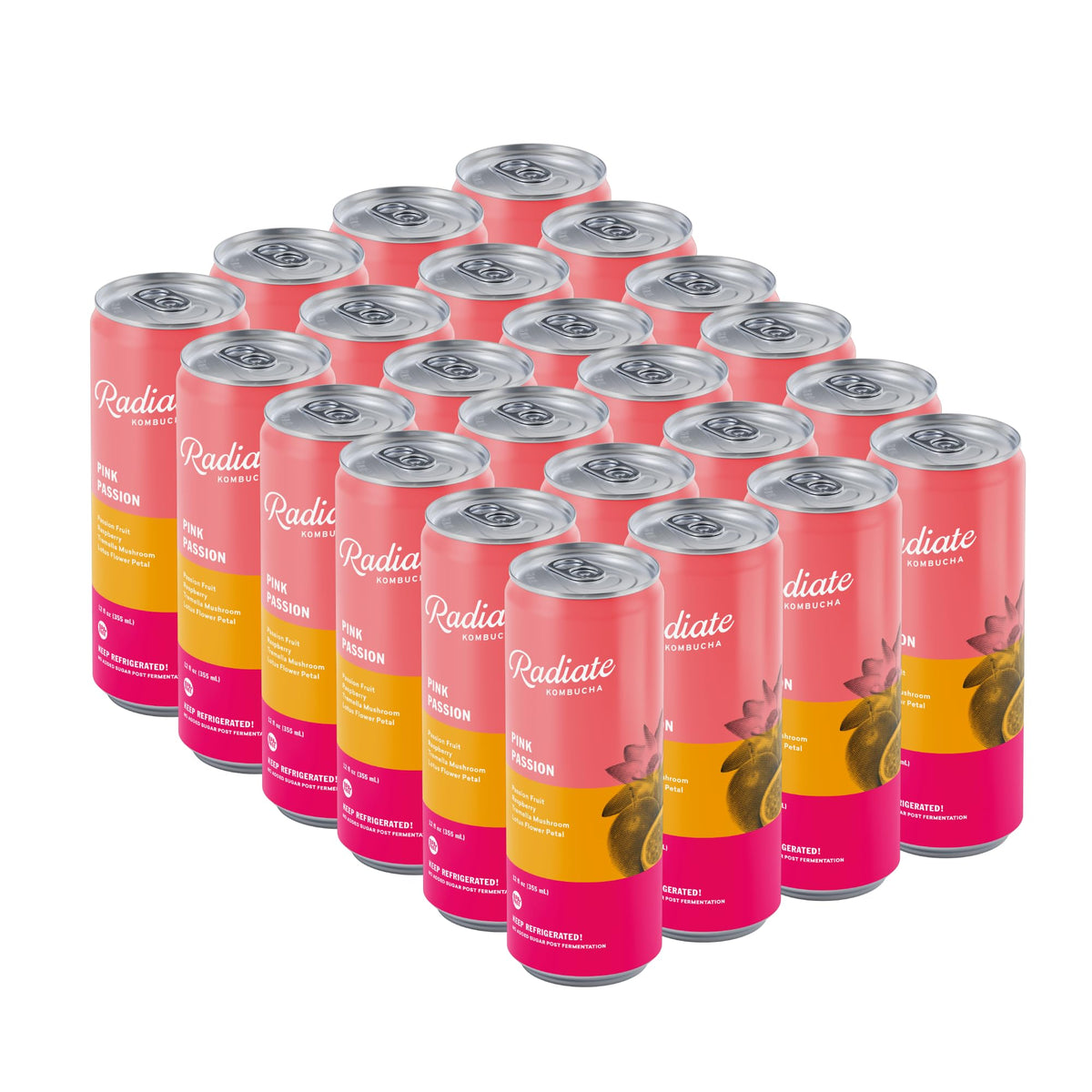 Radiate Organic Raw Kombucha Probiotic Tea Drink