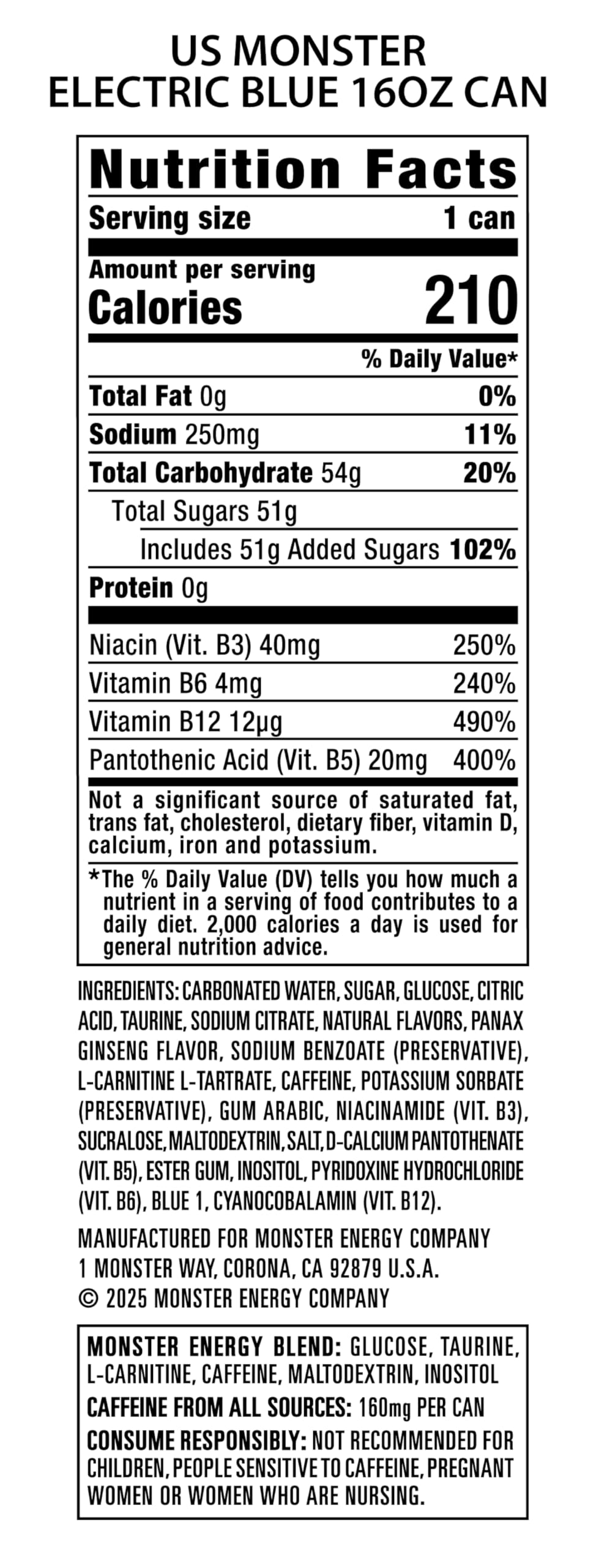 Monster Energy Zero Sugar Strawberry Shot Sugar Free Energy Drink