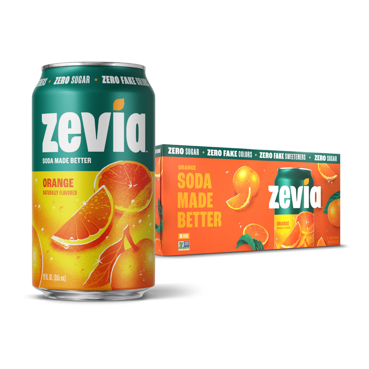 Zevia Zero Calorie Cola Soda with Natural Flavors