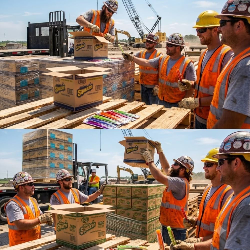 Waterpallets Sqwiincher ZERO Sqweeze Electrolyte Freezer Pops Full Pallet