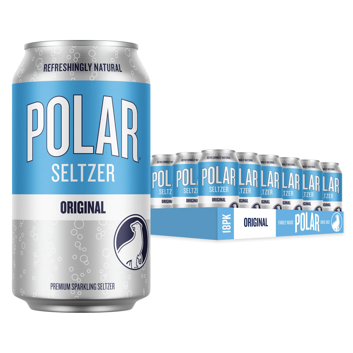 Polar Seltzer Water with Crisp Refreshing Bubbles