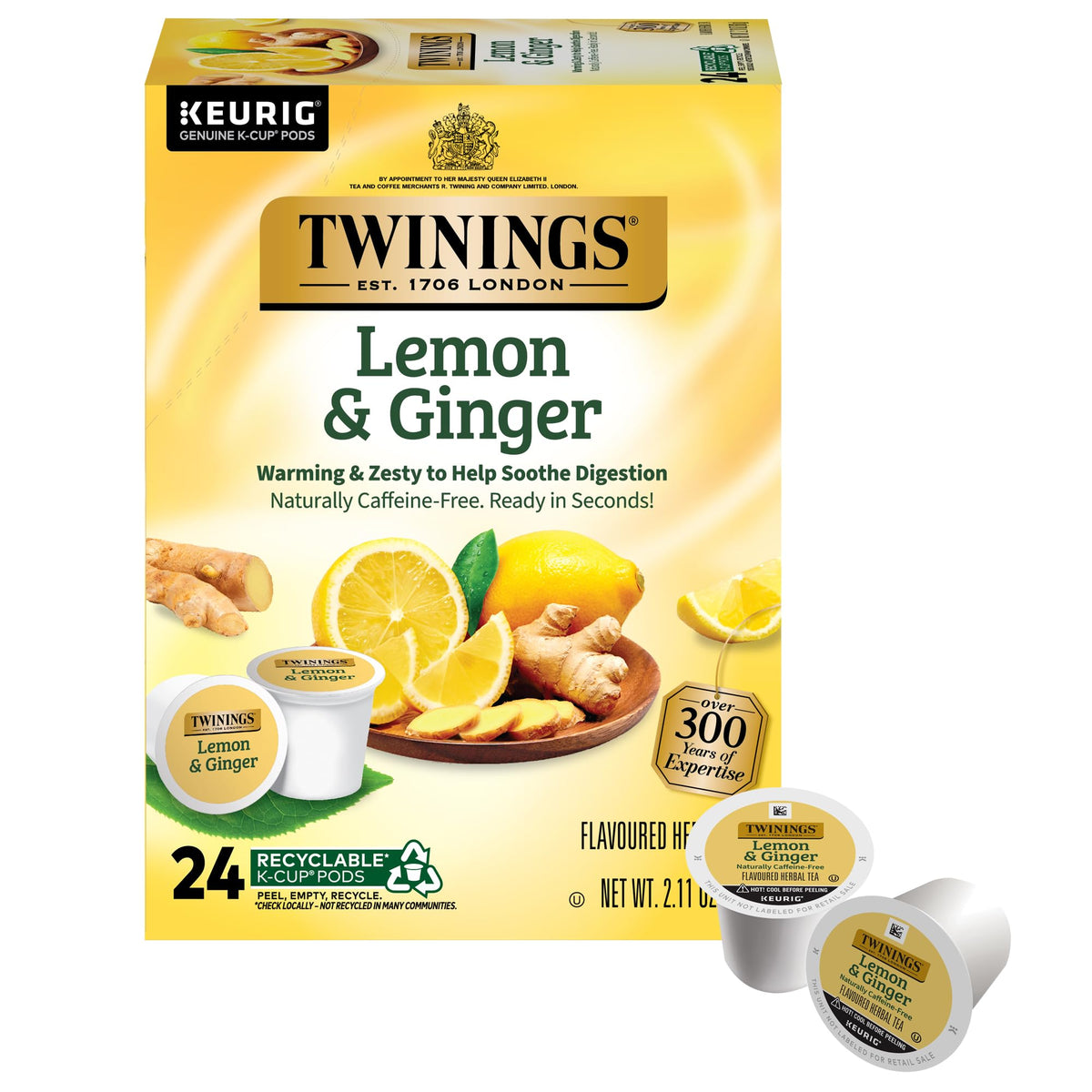 Twinings Chocolate Chai Latte Tea K-Cup Pods for Keurig, 22 Count (Pack of 1), Velvety Smooth Cocoa with Real Spiced Tea, Caffeinated, Enjoy Hot or Iced