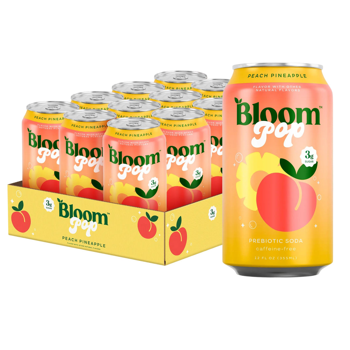 Bloom Pop Sparkling Prebiotic Soda Variety Pack
