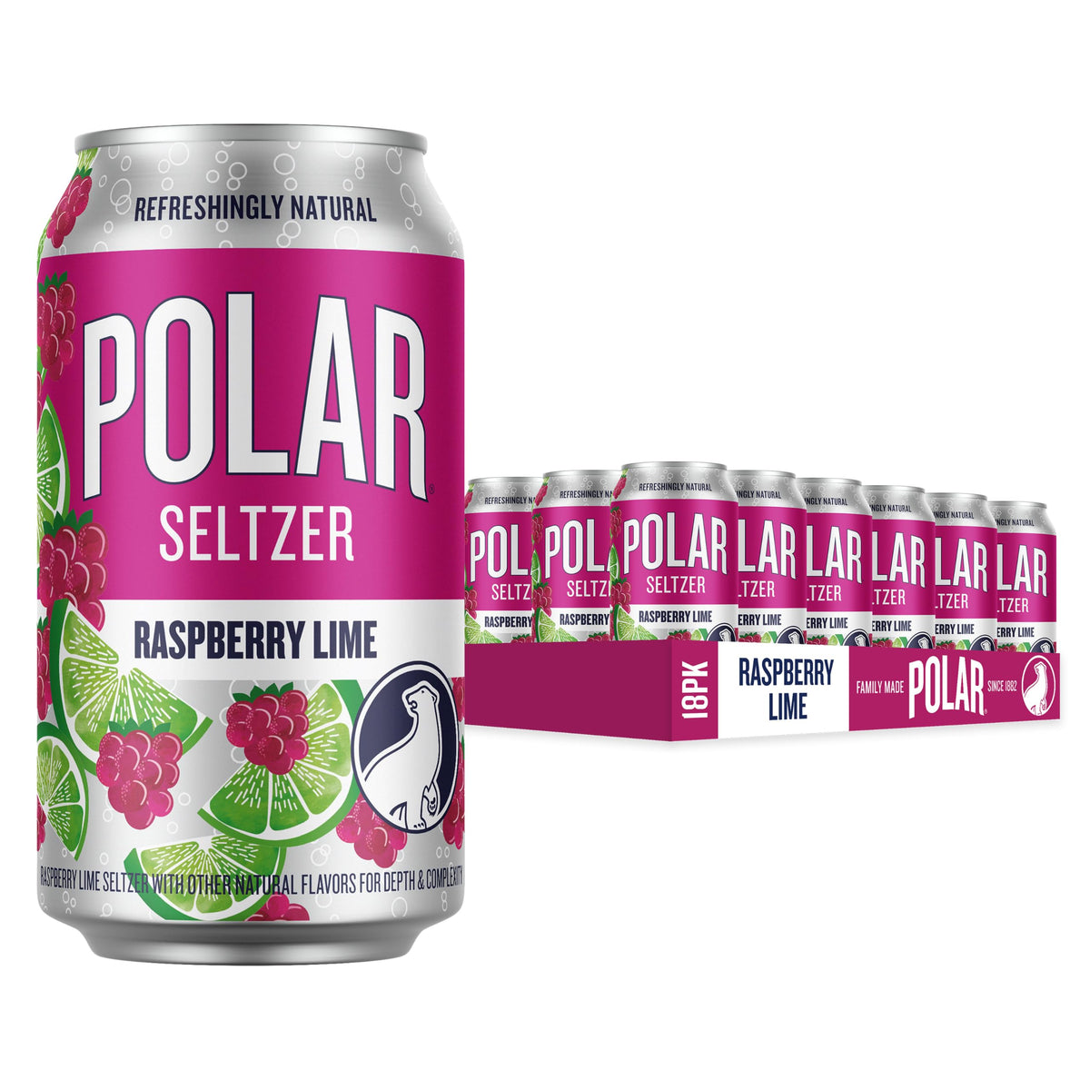 Polar Seltzer Water with Crisp Refreshing Bubbles