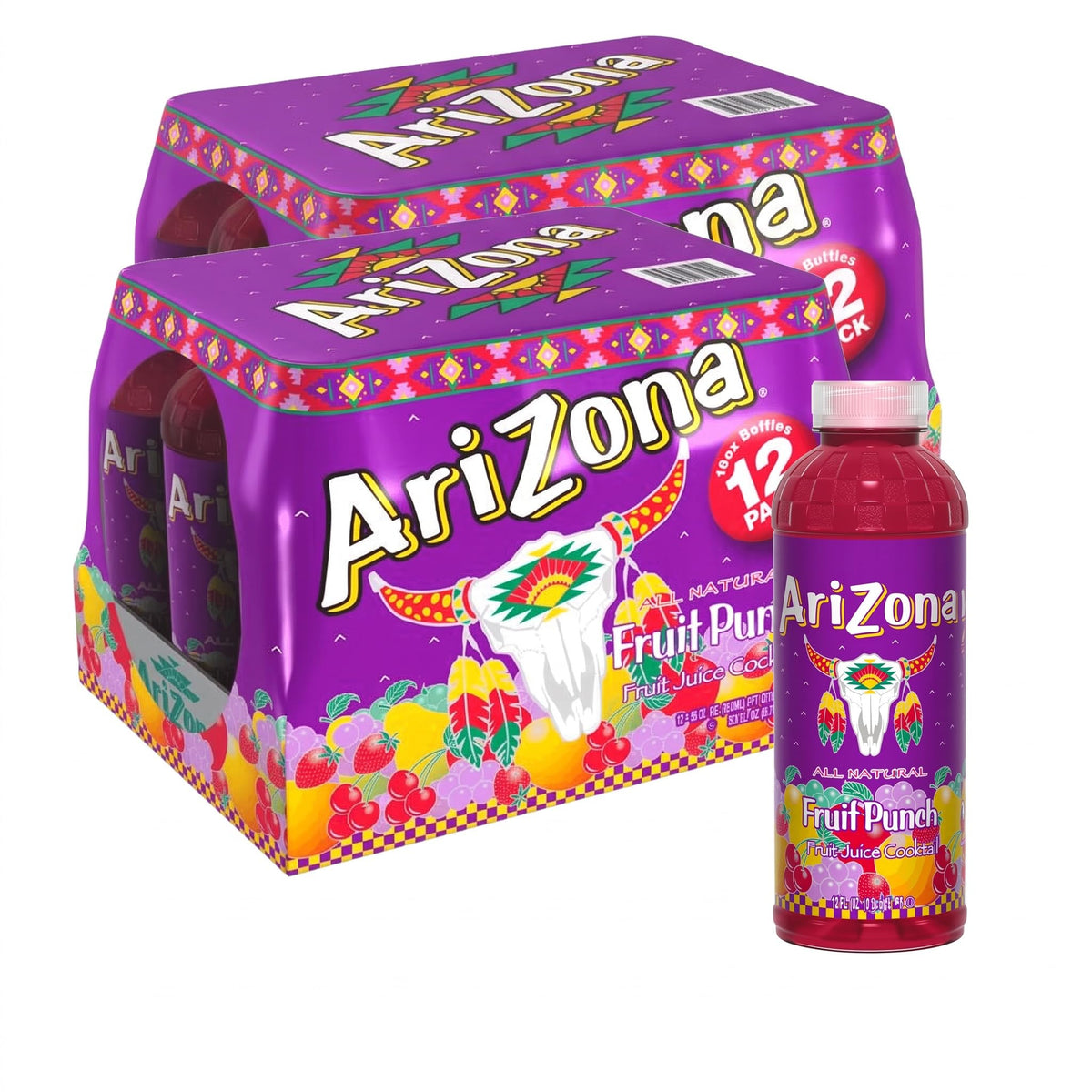 AriZona Fruit Juice Cocktail with Refreshing Fruit Flavor