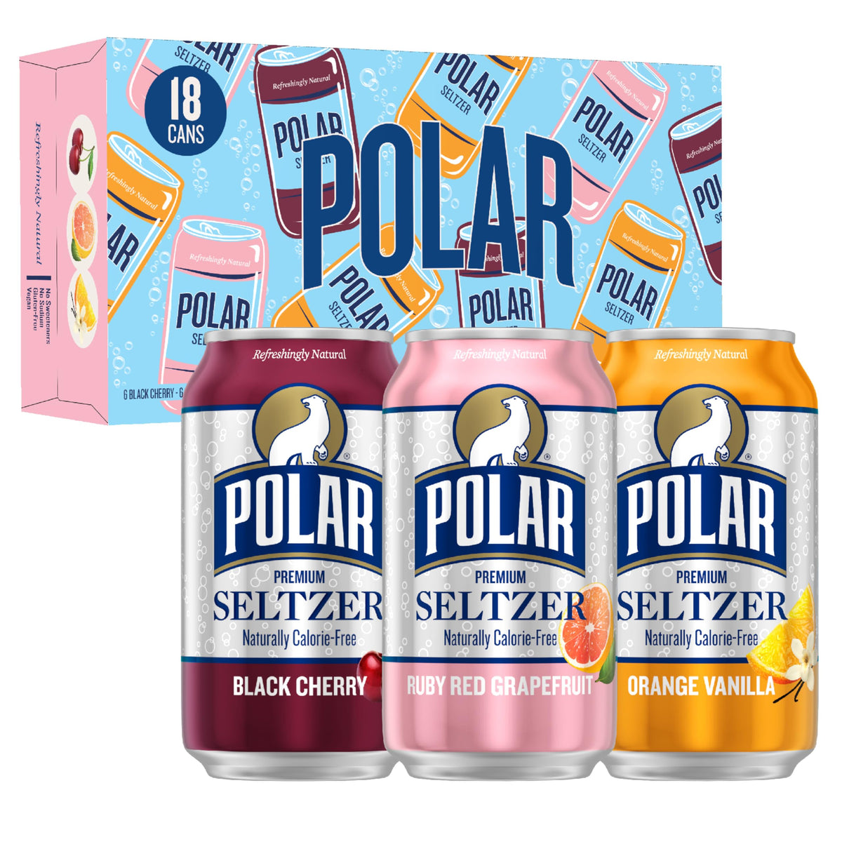 Polar Seltzer Water Crowd-Pleaser Variety Pack