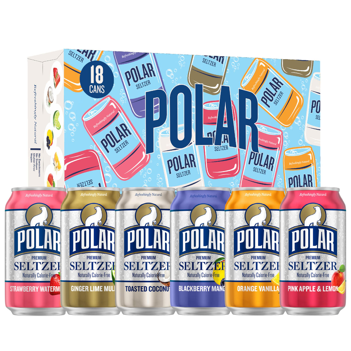 Polar Seltzer Water Crowd-Pleaser Variety Pack