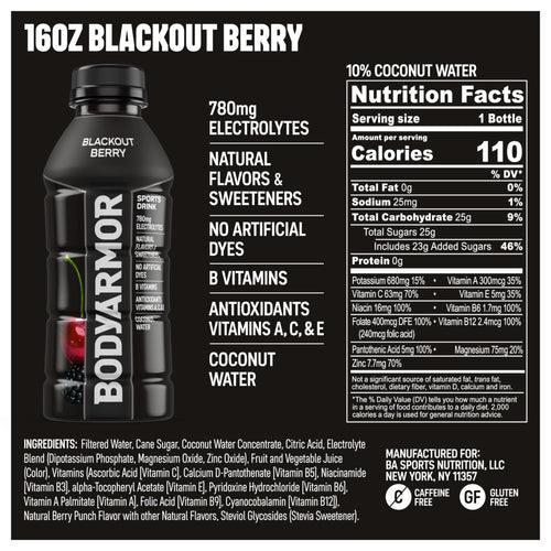 BODYARMOR Sports Drink with Electrolytes and Vitamins
