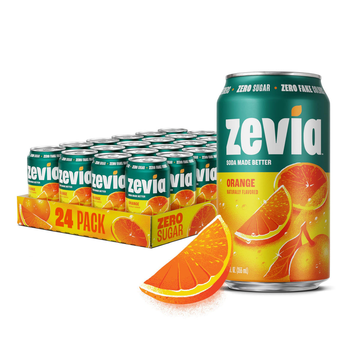 Zevia Zero Calorie Vanilla Cola Soda with Natural Flavors