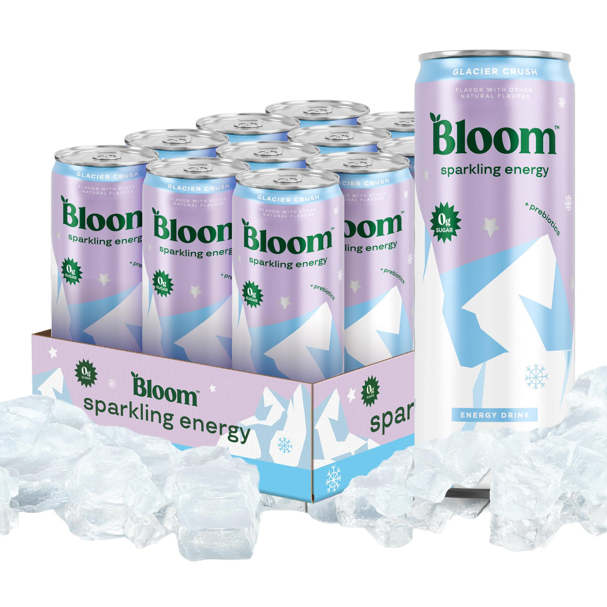 Bloom Nutrition Sparkling Energy Drink, Zero Sugar, 180mg Caffeine