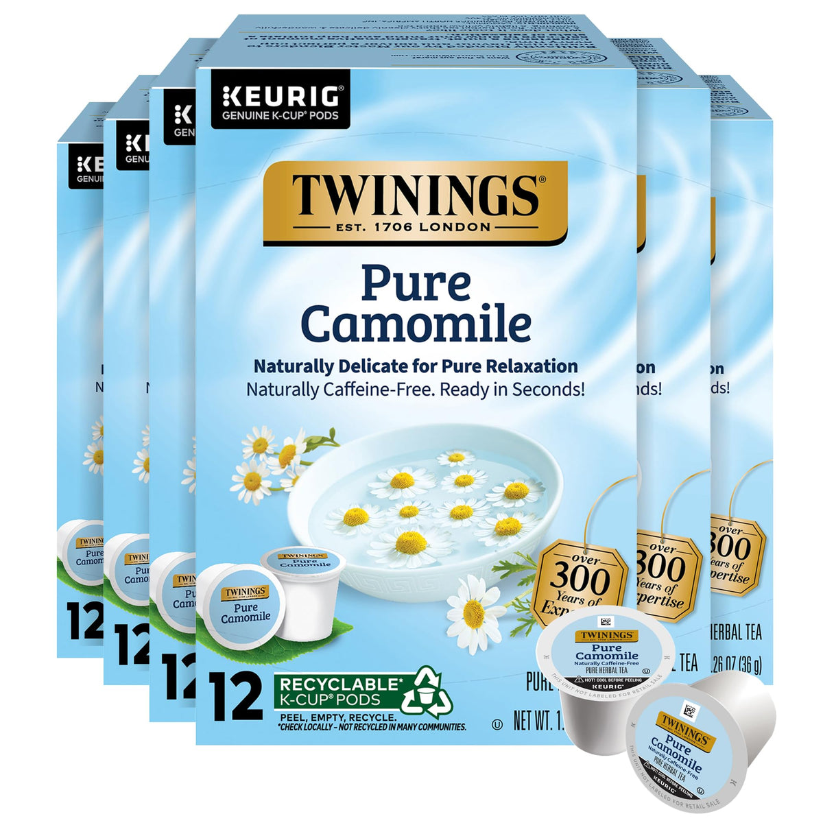Twinings Chocolate Chai Latte Tea K-Cup Pods for Keurig, 22 Count (Pack of 1), Velvety Smooth Cocoa with Real Spiced Tea, Caffeinated, Enjoy Hot or Iced