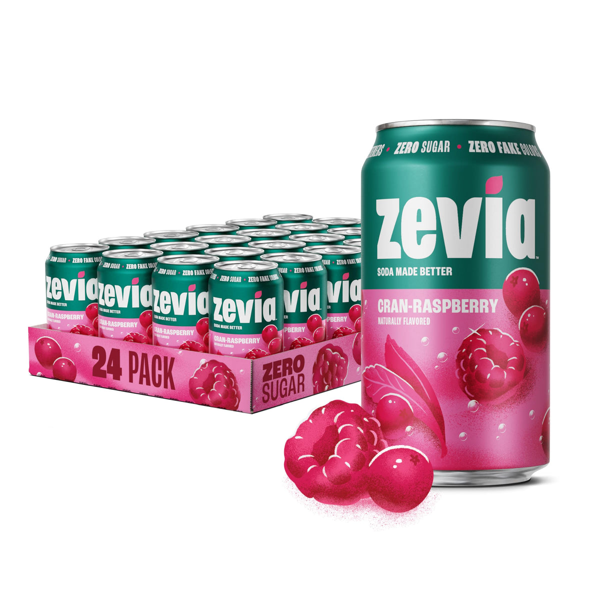 Zevia Zero Calorie Vanilla Cola Soda with Natural Flavors