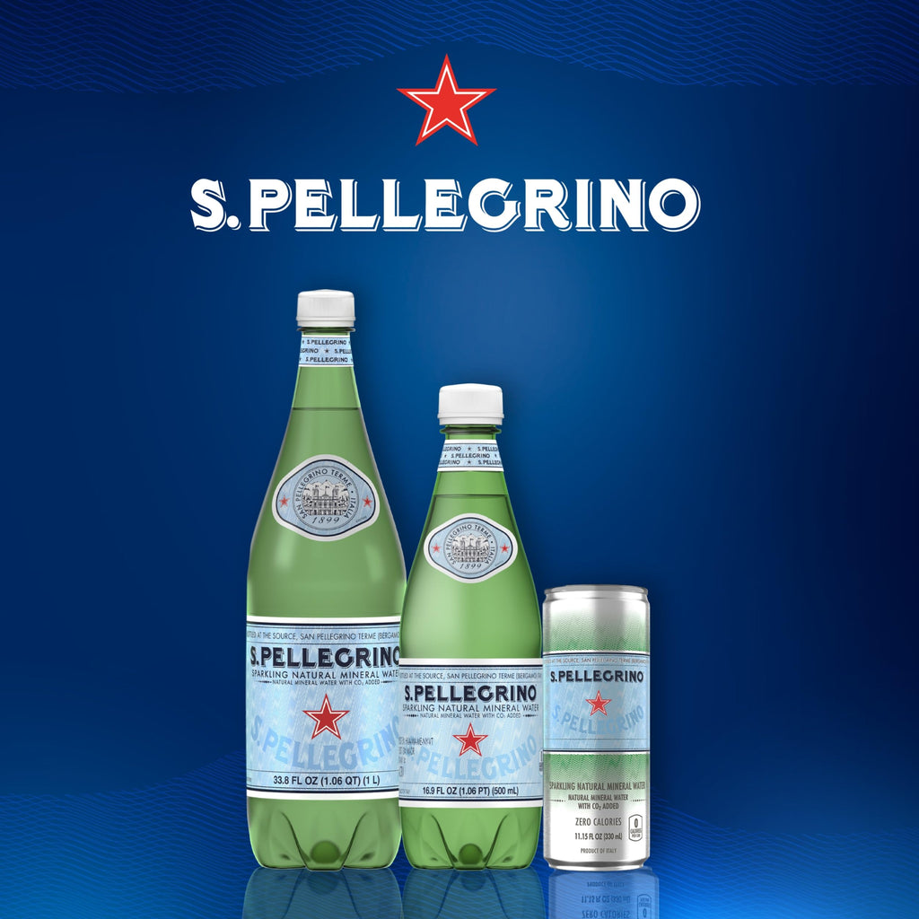 S.Pellegrino Sparkling Natural Mineral Water 16.9 oz, 12 Pack