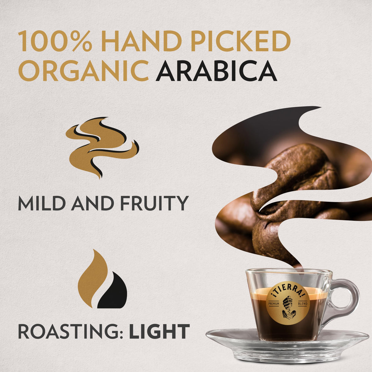Whole Bean Caffeine Crema e Aroma Packet Espresso