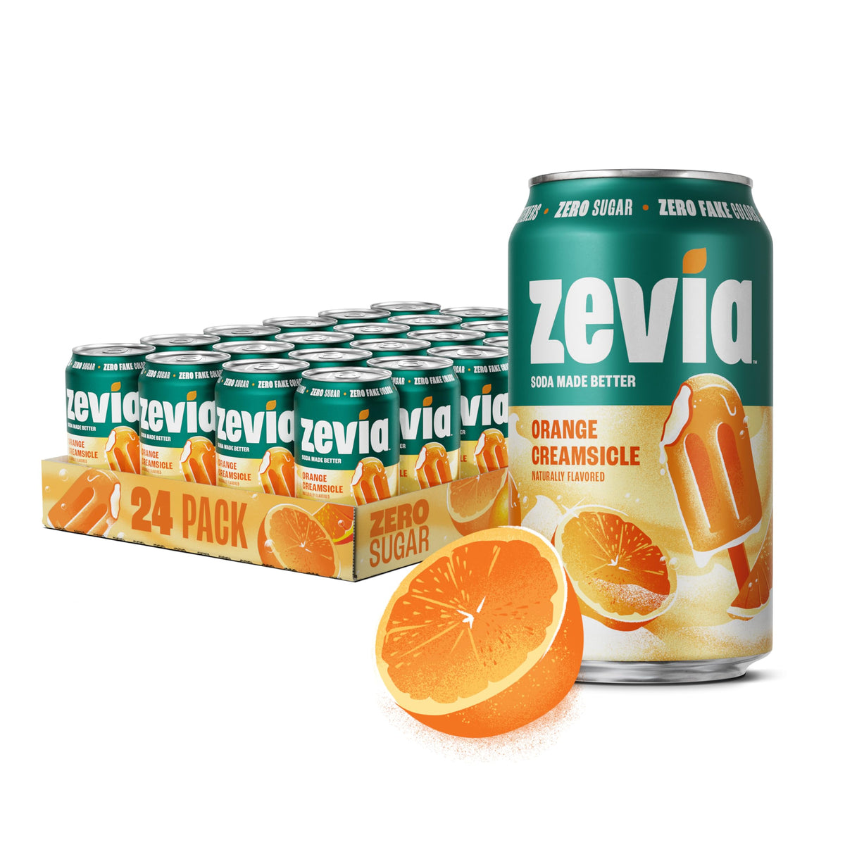 Zevia Zero Calorie Vanilla Cola Soda with Natural Flavors