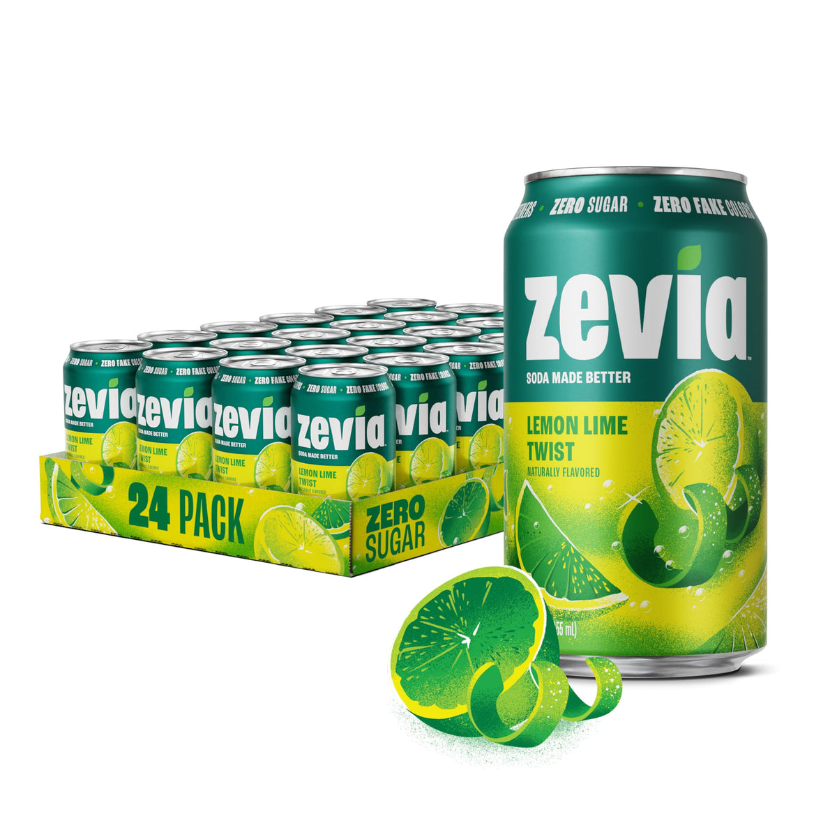 Zevia Zero Calorie Vanilla Cola Soda with Natural Flavors